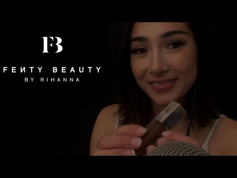 ASMR FENTY lipgloss application (mouth sounds, tapping, tktk)