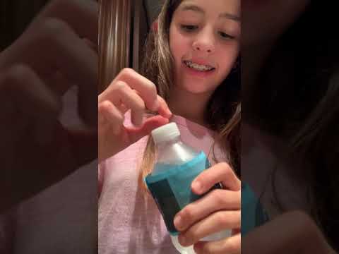 ASMR eating a melted snowman edible and no talking*