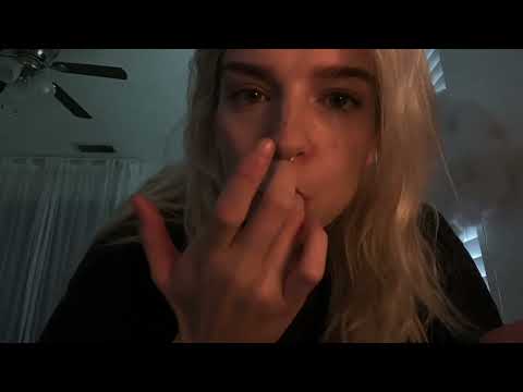 intense spit painting asmr | mouth sounds, hand sounds, up close triggers (fast paced)