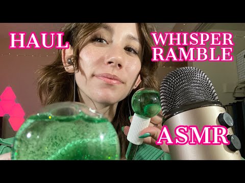 ASMR | haul, ice globes, rambling, don’t really know what’s going on