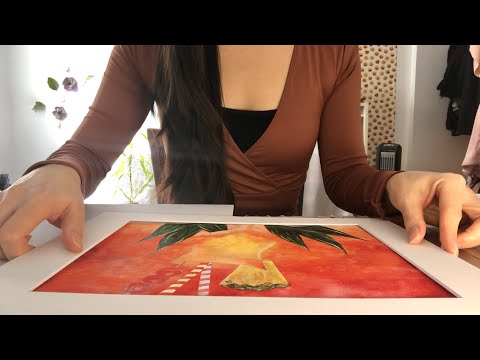 ASMR Meticulously Framing my NEW Paintings 🖼 👩🏻‍🎨 which took me 263672 hours lol