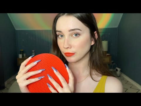 Putting you to sleep with only red triggers ❤️ (whispered ASMR, tapping and scratching)
