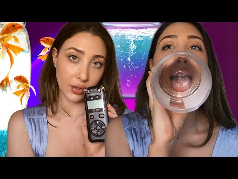 ASMR FISH BOWL WITH TASCAM AND MOUTH SOUNDS