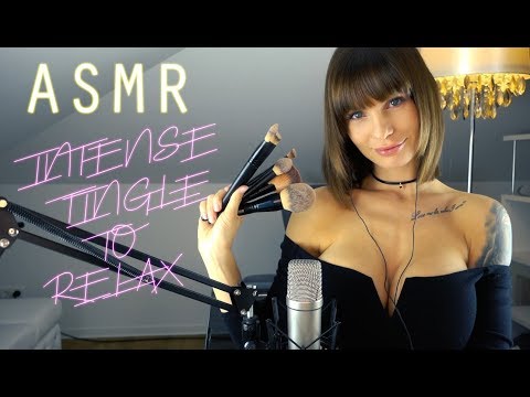 ASMR Intense Tingels to Relax - Mic Brushing Soft Whisper for Sleep deutsch/german