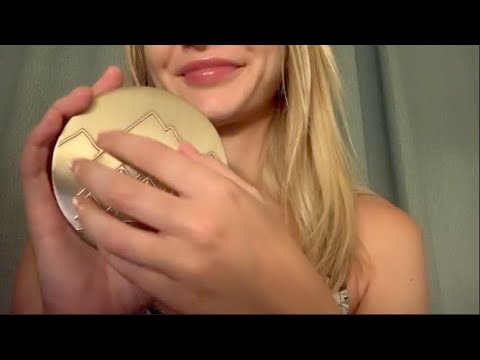 lo-fi candle tapping and scratching ASMR (w/ hand movements/camera tapping)