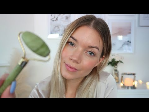 ASMR Facial with Jade Roller | Layered Sounds | Personal Attention