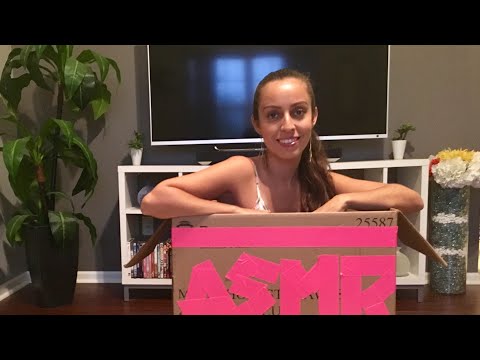 ASMR Join me inside my box (box cutting, tapping, duct tape, and bubble wrap)