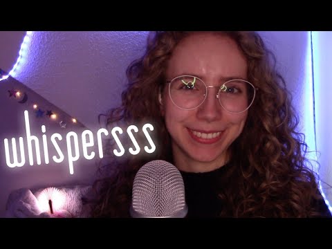 [ASMR] Pure Whispers so you can fall asleep tonight 📘💜 (whisper ramble/life update)