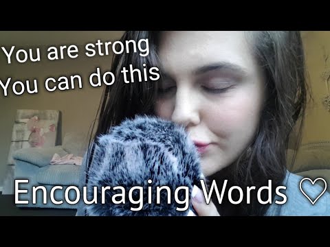 ASMR || Encouraging Words | Face Touching | Whispering ||