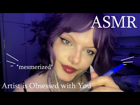 ASMR Drawing You (but I kinda fall in love)| Soft Spoken, Drawing + Paper Sounds, Compliments