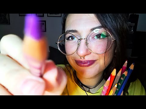 ASMR | POV You're Paper and I Draw On You 🖍️ [layered sounds + inaudible whispers]