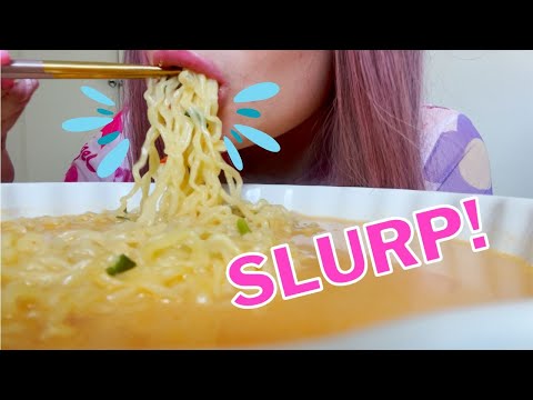 ASMR Slurping food for 1 minute straight