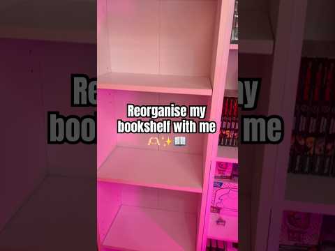 Reorganise my bookshelf with me❤️ #asmr #relaxingvideo #books