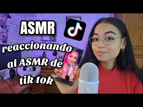 ASMR REACCIONANDO al ASMR en TIK TOK!| ASMR en español | ASMR para dormir | Pandasmr