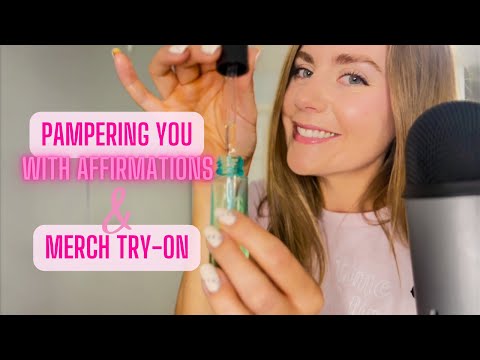 ASMR Merch Try-On (Pampering With Christian Affirmations) 💕💕💕