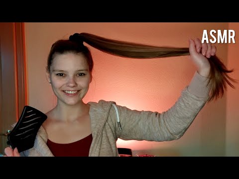 ASMR Ponytail Hair Brushing, Hair Play, Hairstyles