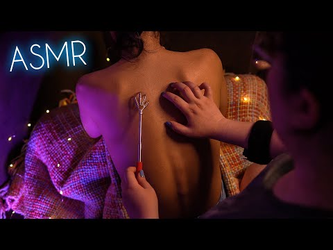 💤 Real Person ASMR Back Scratching and Massage