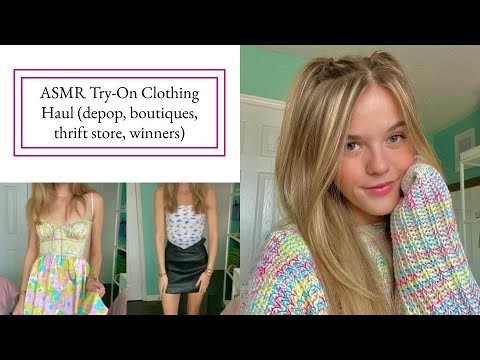 ASMR Haul Pt.2 🌈 (try-on clothing & shoes)