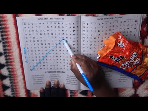 TRADITIONAL REMEDIES SEARCH A WORD Cheese Curls ASMR Eating Sounds