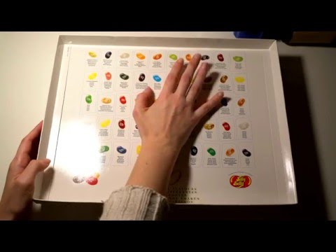 ASMR Presenting Box of 50 Jelly Belly Beans | Whispering | Tasting | Tapping | LITTLE WATERMELON