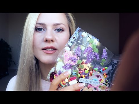 Sweet Cute and Sticky 💟 ASMR | Whisper | Stickers | Crinkles