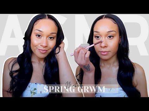 ASMR GRWM 🌼| SPRING Makeup Routine, Soft Whispers