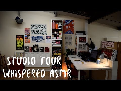 Close-Up Whispered New Studio Tour ASMR
