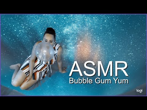 ASMR Snapping and blowing bubble gum