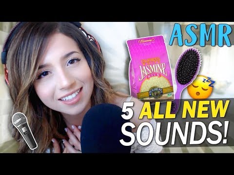 5 NEW ASMR SOUNDS ❤️ POKI ASMR ❤️ Jasmine Rice, Tapping Plastic Brush, etc!
