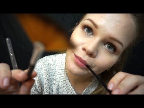 ASMR | Nibbling on Spoolie | Personal Attention | Brushing | Inaudible UpClose Whispering