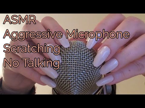 ASMR Aggressive Microphone Scratching(No Talking)
