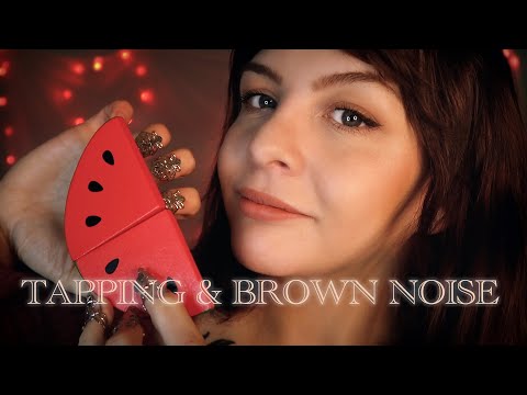 ASMR Brown Noise and Wooden Tapping -  for DEEP Relaxation, Focus and Sleep 😴