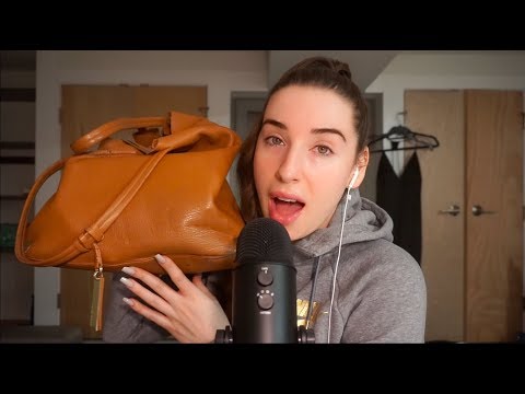 What's in My Bag? | ASMR | Whispered, Assorted Sounds