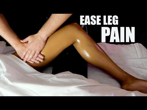 DEEP TISSUE LEG MASSAGE to Ease Leg & Hip Pain [ASMR][No Talking]