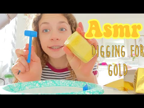 ASMR digging for gold!