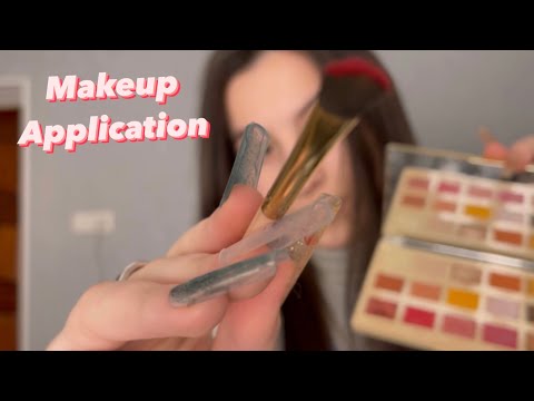 Asmr doing you makeup in 1 minute