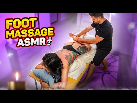 ПОЛНЫЙ МАССАЖ НОГ ДЕВУШКЕ - ИКРЫ, СТОПЫ, ГОЛЕНИ - FULL LEG MASSAGE