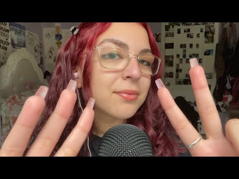 ASMR | counting you to sleep + hand movements & mouth sounds