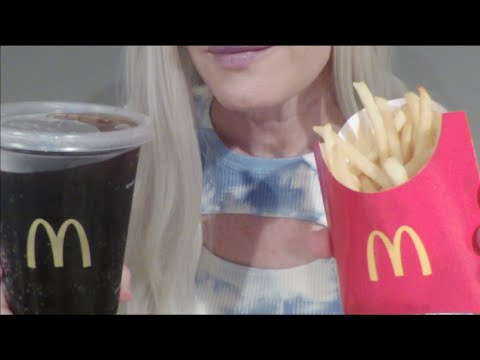 ASMR McDonalds Eat With Me & Fun Facts Whispered