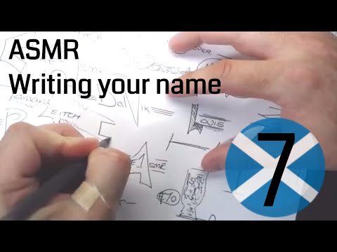 ASMR Writing your name 7