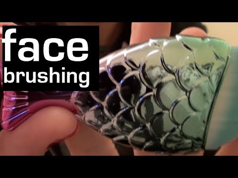 ASMR relaxing face brushing personal attention (non binaural)