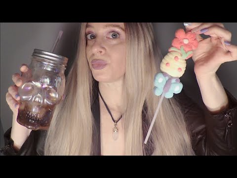 ASMR Candy Store Role Play | Pepsi Drinking | Marshmallow Mouth Sounds | Clicky Whisper