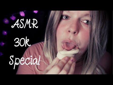 ASMR | 30K Special | Intense Sponge Ear Eating👅, Mouth Sounds Triggers👂