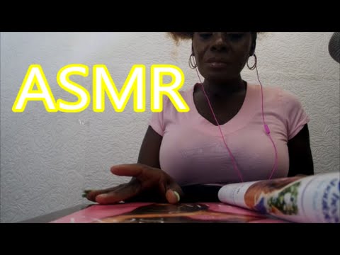 ASMR Gum Chewing 🍬💦 Page Turning (Licking Fingers Request)