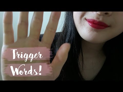 ASMR trigger words | sleep, yawn, sshhh, sk + hand movements😌