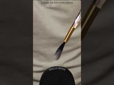 ASMR Classic Make-up Brushes Gently Over Microphone #short