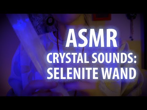 ASMR Crystal Sounds: Selenite Wand for Cleansing and Relaxation