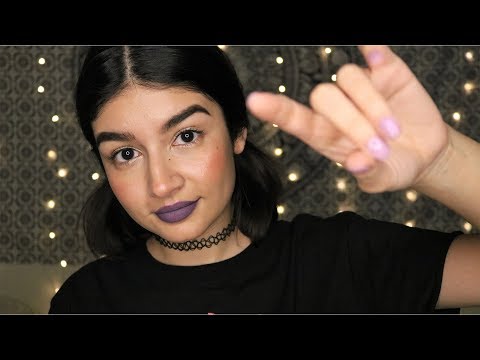 ASMR Layered Trigger Words + Hand Movements (scalp massage, spray sounds, tapping)