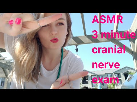 ASMR CHAOTIC 3 MINUTE CRANIAL NERVE EXAM (3 MINUTE ASMR)