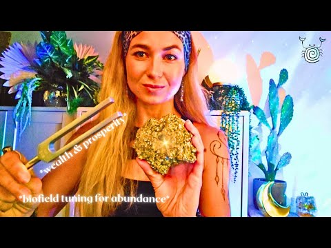 [Reiki ASMR] ~ 🎶Biofield Tuning for Abundance🎶 | inviting wealth and prosperity into your Aura